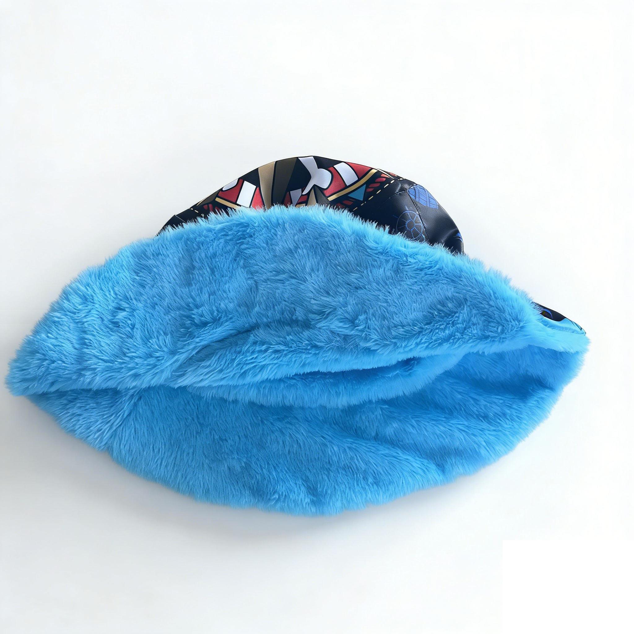 Custom Print Winter Coral Fleece Waterproof Double-sided Bucket Hat