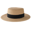 Custom wholesales summer fashion unisex wheat boater straw hat