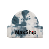 Wholesale Tie Dye Chunky Core-spun Yarn Rib Knitted Beanie Hat