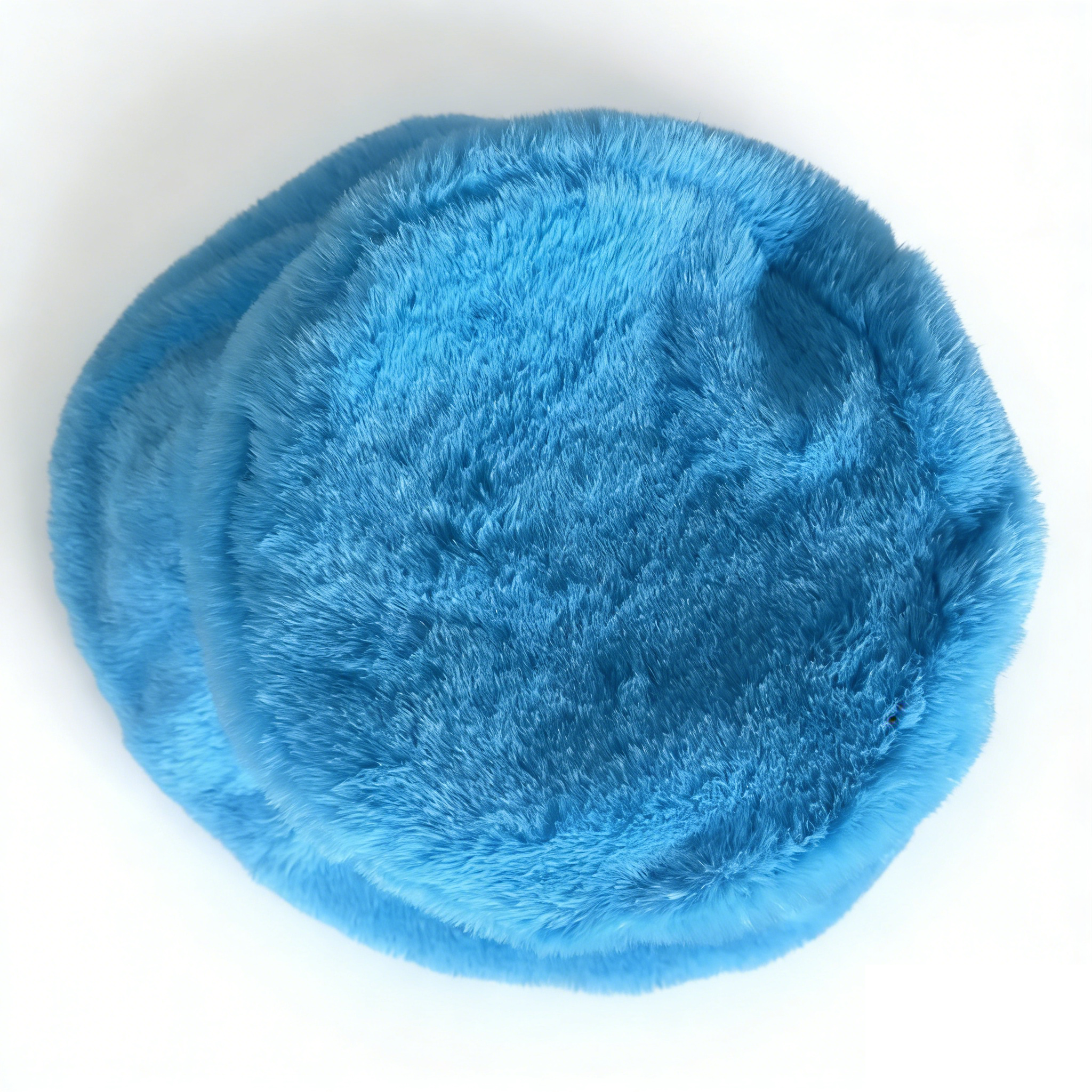 Custom Print Winter Coral Fleece Waterproof Double-sided Bucket Hat