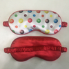 Custom Sublimation Print Logo Night Sleep Silk Satin Eye Mask Travel Eye Shade Blindfold