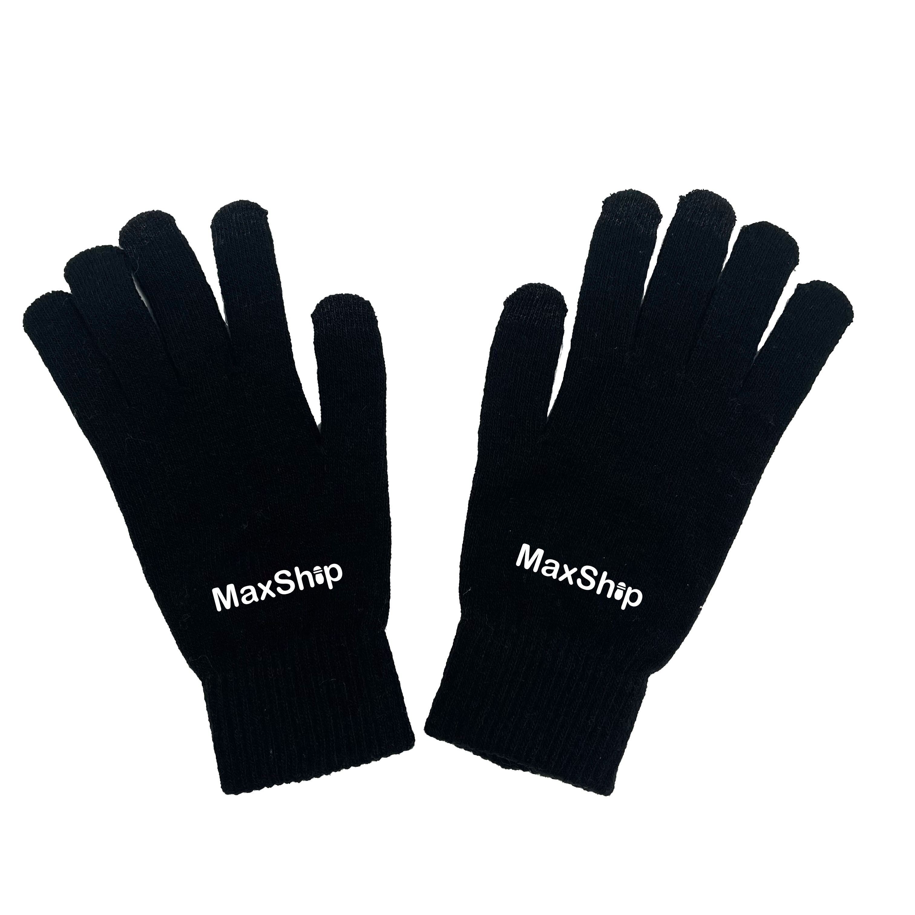 Solid Magic Gloves Touchscreen Gloves embroider logo Knit Hot Winter Warm Mittens