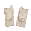 Custom Fingerless Mittens Winter Touchscreen Knitted Convertible Flip Top Fingerless Mittens Gloves