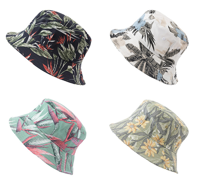 Custom Print Revisable Outdoor Summer Beach Sun Protect Unisex Fishermen Bucket Hat