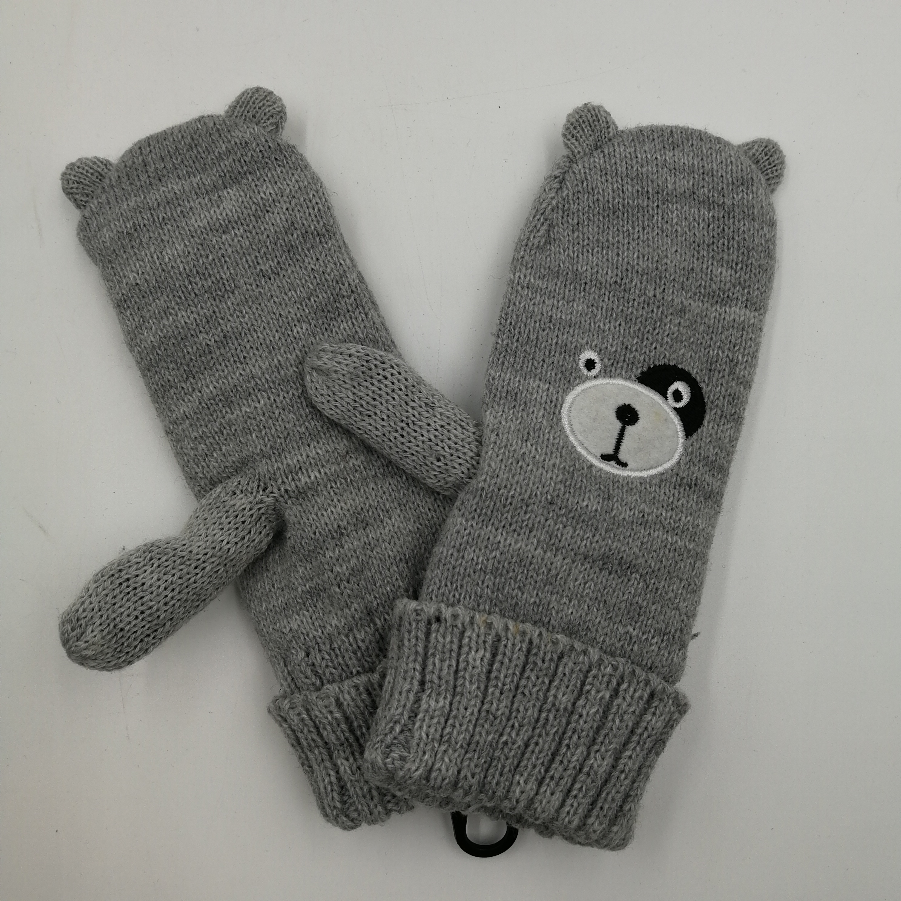 Kids Hand Knitted Animal Pattern Custom Thinsulate Acrylic Gloves Mittens for Winter