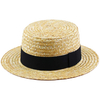 Custom wholesales summer fashion unisex wheat boater straw hat