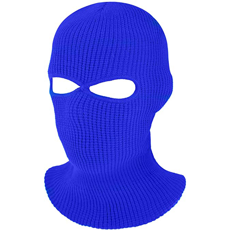 Custom Winter Knit Acrylic 1 Hole 2 Hole 3 Hole Outdoor Full Face Cover Ski Mask Balaclava