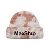 Wholesale Tie Dye Chunky Core-spun Yarn Rib Knitted Beanie Hat