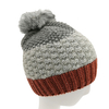 Custom Hybrid Technology Stripe Beanie with Pompom