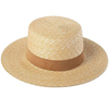 Custom wholesales summer fashion unisex wheat boater straw hat