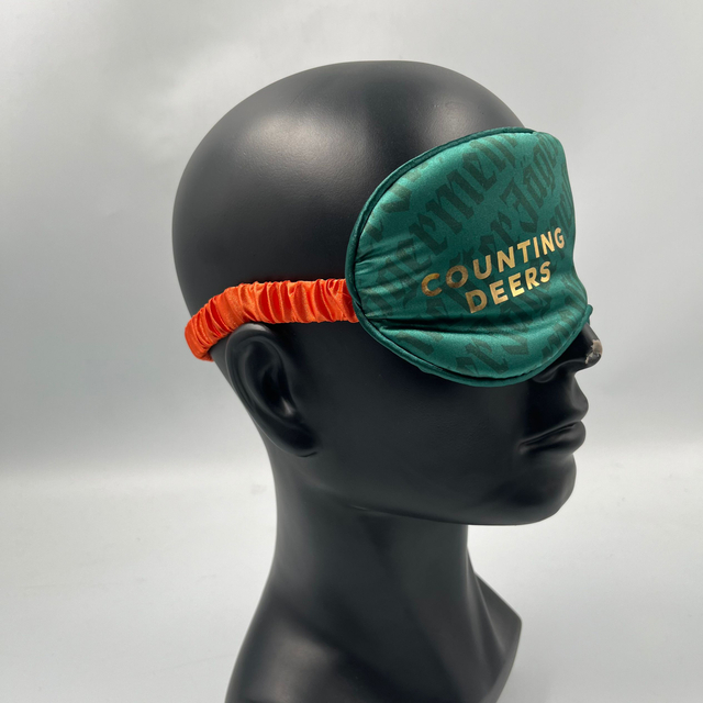 Custom Logo Night Sleep Silky Satin Eye Mask Travel Eye Patch Shade Blindfold