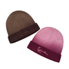 Dip Dye Soft Knitted Gradient Colorful Winter Knitting Cuff Beanie Hat