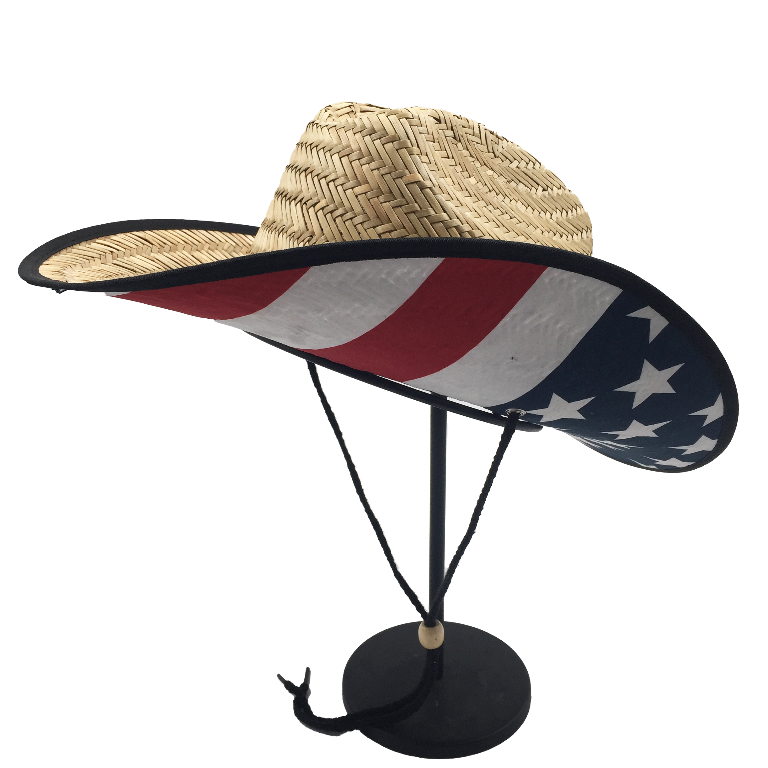 Custom Printed Mens Roll Up Brim Natrual Grass Summer Sun Protect Cowboy Straw Hat with Logo