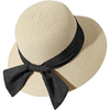 Wholesale Factory Oem Wide Brim Sun Protect Women Foldable Cloche Bucket Paper braided Straw Hat