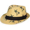 OEM Paper braid unisex roll up short brim stylish fedora straw hat