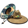 Custom Wholesale Men Women Wide Brim Natural Grass Summer Beach Sun Protect Surf Fishing Lifeguard Straw Hat