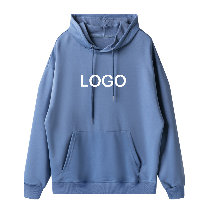 260gsm Hooded Sweatshirt Plain Solid Color Printed Logo Embroidery Long Sleeved Men's And Women's Spring Autumn Hoodie