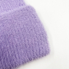 Fashion Imitation Mink Fluffy Winter Hats Knitted Soft Beanies with Custom Logo