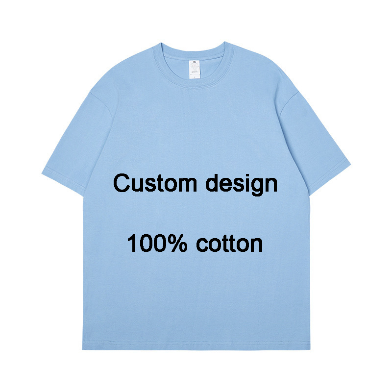 Promotion Oversized Custom Logo Print 100% Cotton Blank T-shirt Men Breathable Oversize T Shirt