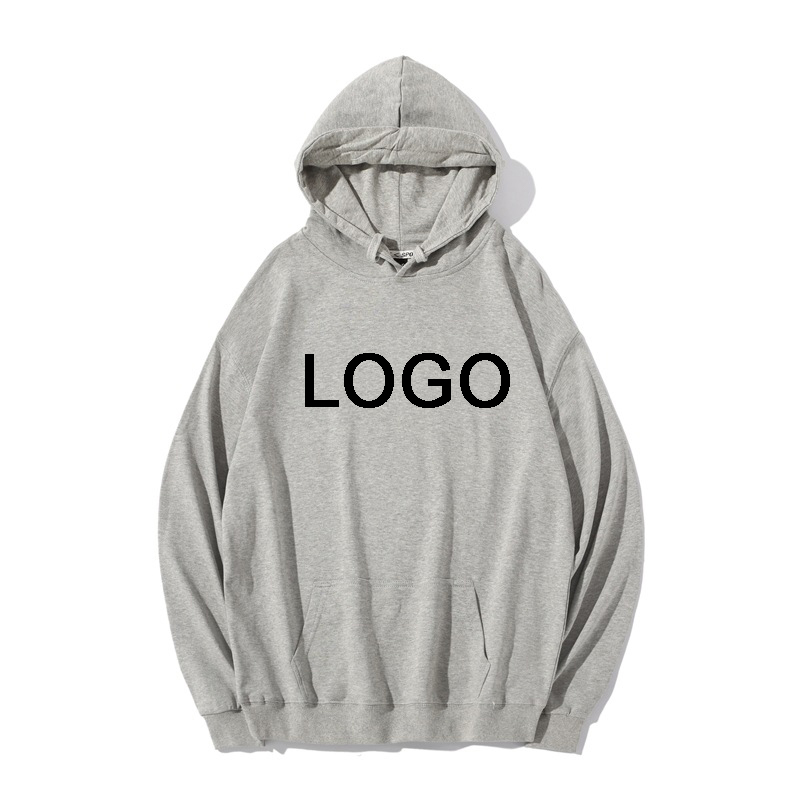 Promotional 400gsm 100% Cotton Sweatshirt Customized Printed Logo Class Uniform Long Sleeved Hoodie