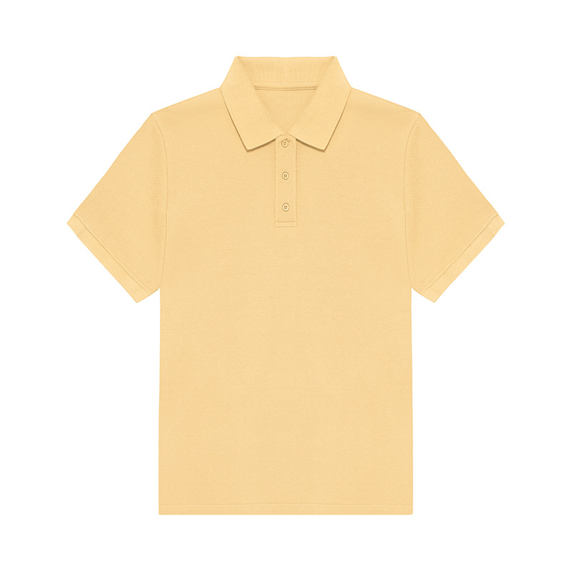 Customized Logo 200g Short Sleeved Polo Shirt Sailor Spun Bead Mesh Breathable Advertising Shirt