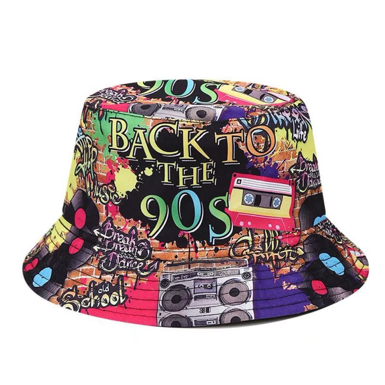 Custom UV protection waterproof unisex print reversible bucket hat