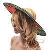 OEM China Factory Natural Grass Women Summer Beach Crownless Empty Top Wide Brim Straw Sun Hat