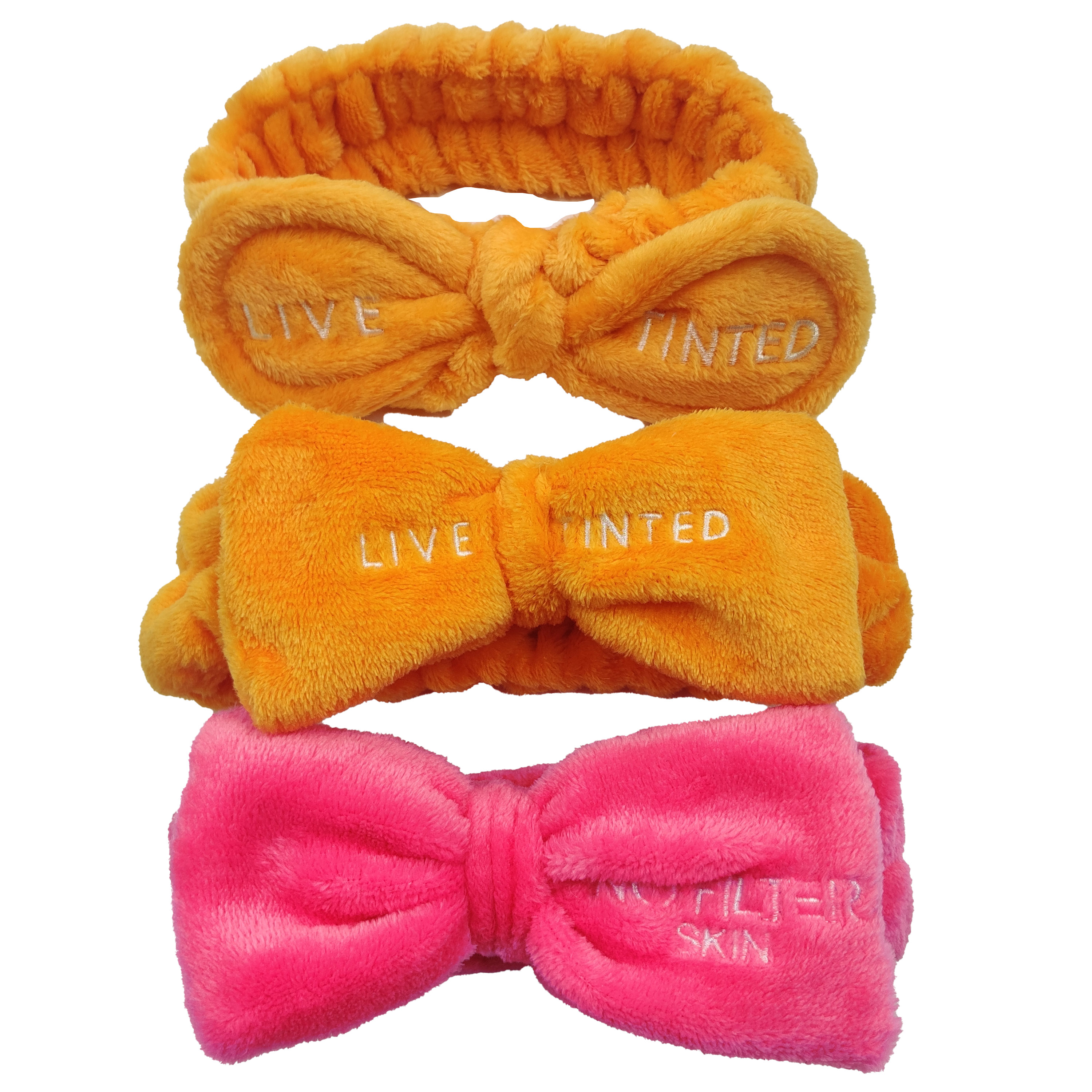 Microfiber Spa Bow Tie Headband Butterfly Knot Facial Hairband With Custom Logo