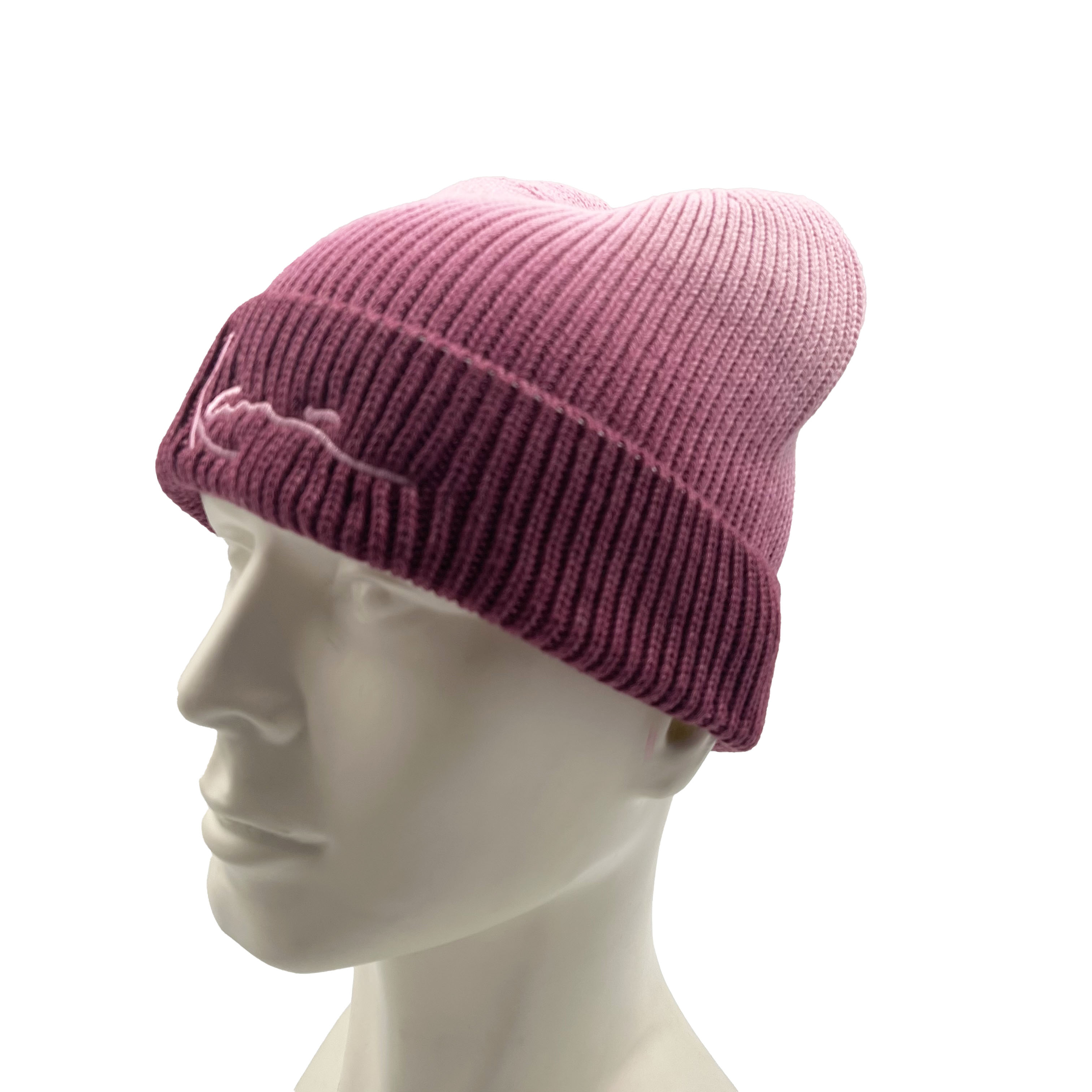 Dip Dye Soft Knitted Gradient Colorful Winter Knitting Cuff Beanie Hat