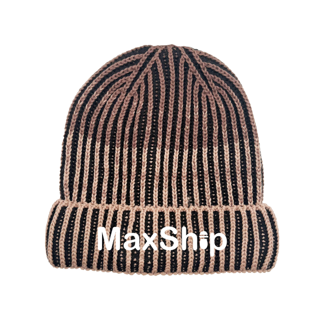 Contrast Stripe Knitted Hat Women's Autumn And Winter Fashion Casual Warm Beanie Hat