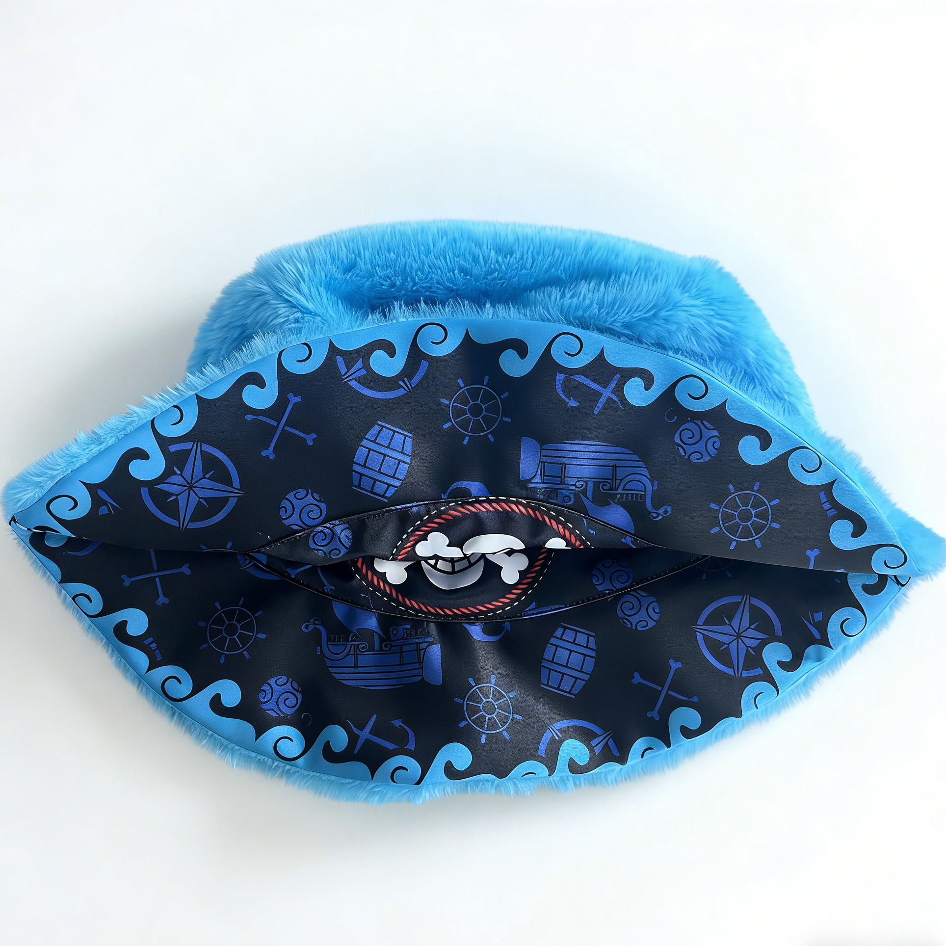 Custom Print Winter Coral Fleece Waterproof Double-sided Bucket Hat