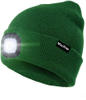 Custom Logo Winter Knit Outdoor Camping Led Light Beanie Hat