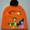 Custom Winter Christmas Halloween Party Gift Knitted Beanie Hat with Led Lights