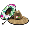 Custom Wholesale Men Women Wide Brim Natural Grass Summer Beach Sun Protect Surf Fishing Lifeguard Straw Hat