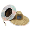 Wholesale OEM Printed Pattern Mommy And Me Summer Beach Lifeguard Hollow Straw Sun Hat