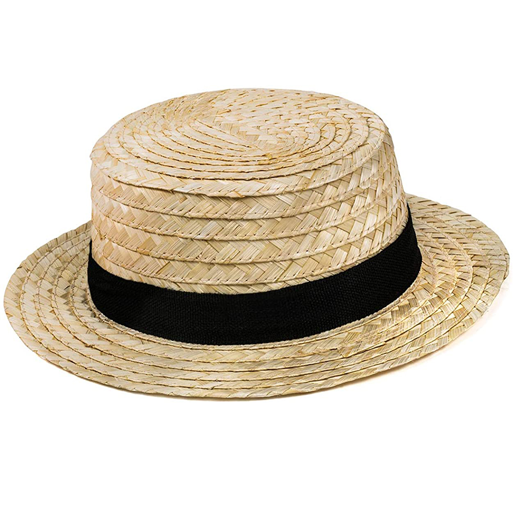 Custom wholesales summer fashion unisex wheat boater straw hat