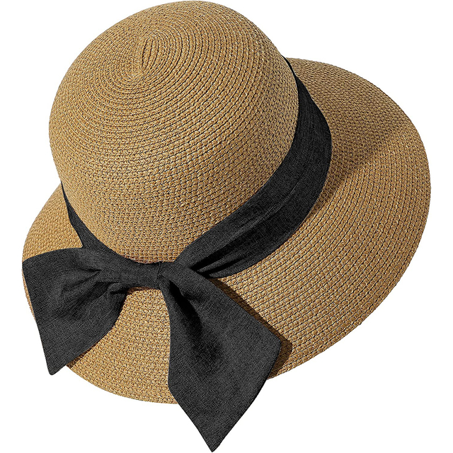 Wholesale Factory Oem Wide Brim Sun Protect Women Foldable Cloche Bucket Paper braided Straw Hat