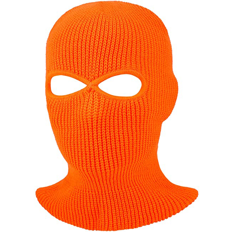 Custom Winter Knit Acrylic 1 Hole 2 Hole 3 Hole Outdoor Full Face Cover Ski Mask Balaclava