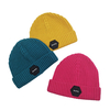 Custom Classic 100% Cotton Autumn Winter Tight Beanie with PU Label