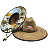 Custom Wholesale Men Women Wide Brim Natural Grass Summer Beach Sun Protect Surf Fishing Lifeguard Straw Hat