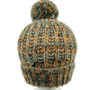 Custom Multiple Color Blends Yarn Beanie with Pompom