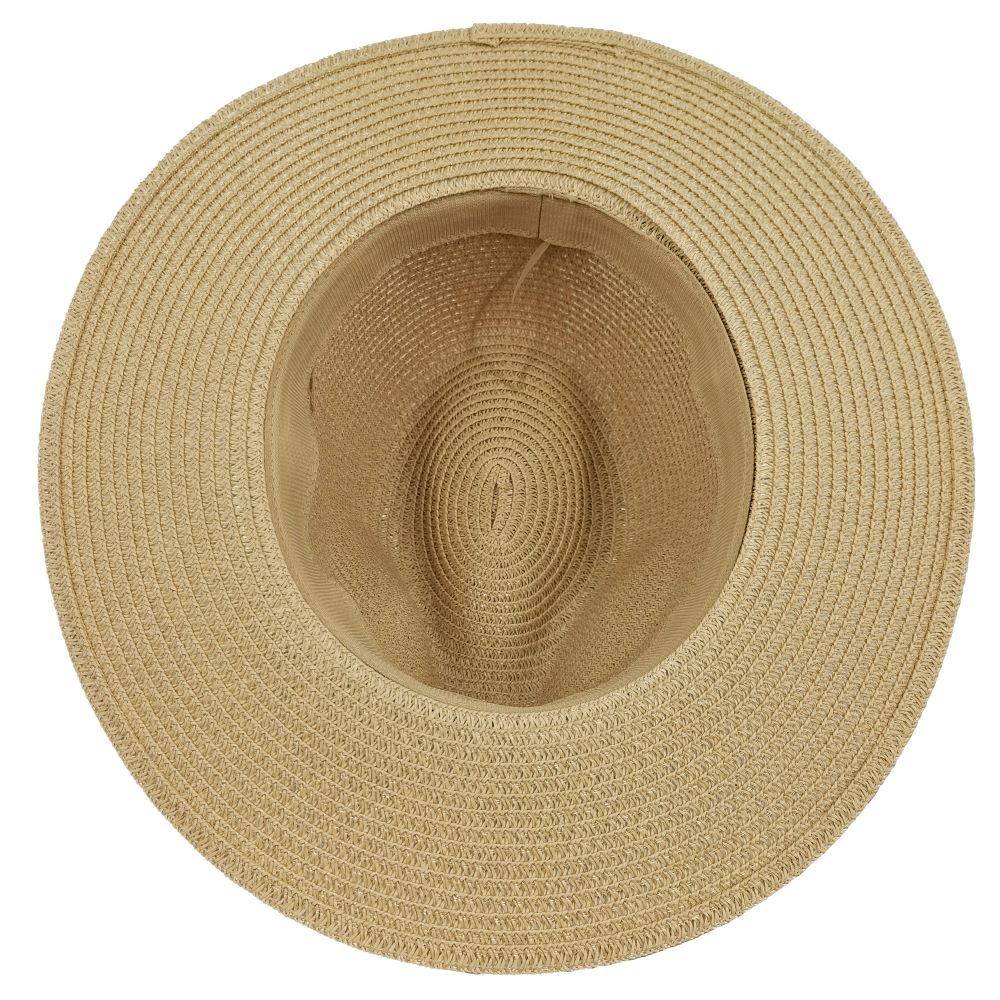 Wholesale Factory Oem Paper Foldable Men Women Wide Brim Panama Straw Sun Hat with Band