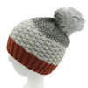 Custom Hybrid Technology Stripe Beanie with Pompom