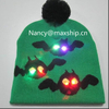 Custom Winter Christmas Halloween Party Gift Knitted Beanie Hat with Led Lights