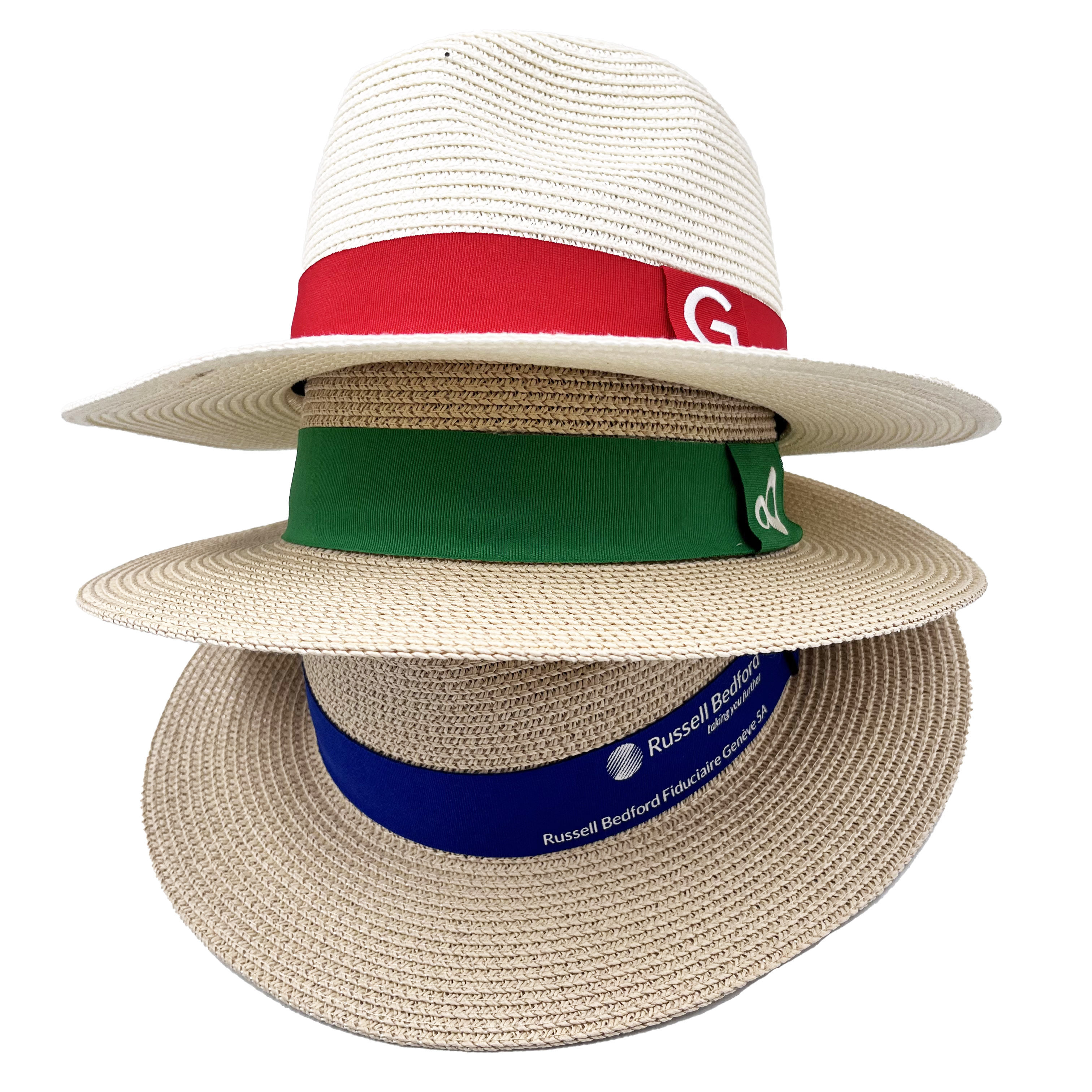 A variety of woven straw hats demonstrating different weave densities and airflow capabilities